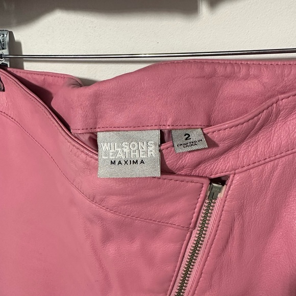 Pink Wilsons Leather Jacket and Skirt Set - Picture 10 of 11